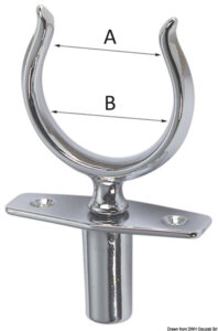 OSCULATI SCALMO OTTONE CROMATO A SCATTO