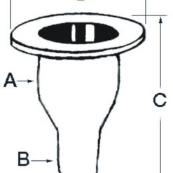 Alternative view of OSCULATI SCARICO A MARE CON PORTAGOMMA IN POLIPROPILENE