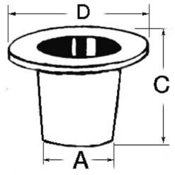 Alternative view of OSCULATI SCARICO A MARE FILETTATI IN PLASTICA BIANCA