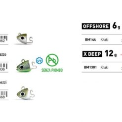 TESTA PIOMBATA FIIISH BLACK MINNOW JIG HEAD N°1