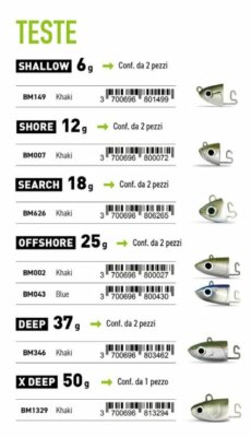 TESTA PIOMBATA FIIISH BLACK MINNOW JIG HEAD N°3