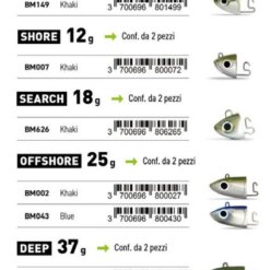 TESTA PIOMBATA FIIISH BLACK MINNOW JIG HEAD N°3