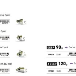 TESTA PIOMBATA FIIISH BLACK MINNOW JIG HEAD N°5