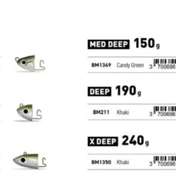 TESTA PIOMBATA FIIISH BLACK MINNOW JIG HEAD N°6